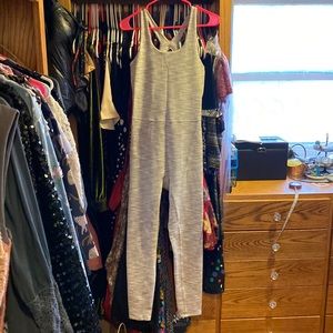 Tan heathered Outdoor Voices bodysuit